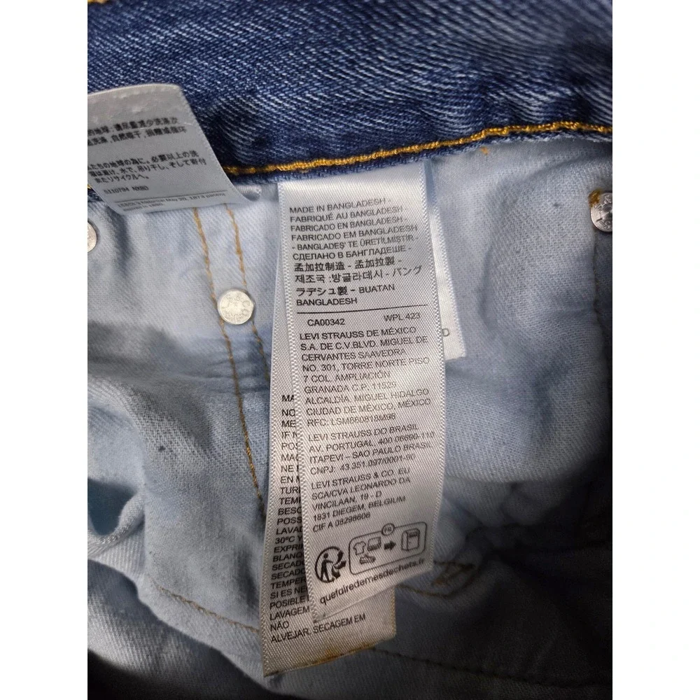 Levi's 550 Relaxed Fit Jeans Mens 36x30 Blue Denim Tapered Leg 00550-4891 - Picture 6 of 13